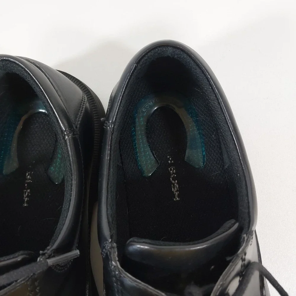 Nunn Bush Kore Comfort Gel‎ Baker Street Black Oxford Mens Size 9.5M Dress Shoes